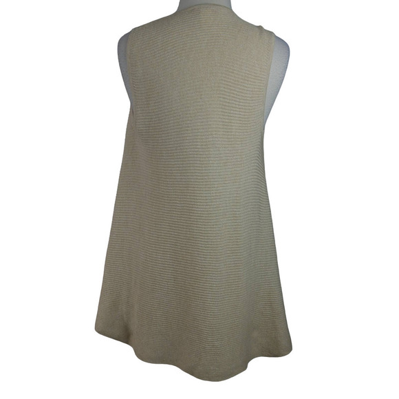 Lilly Pulitzer Sweater Vest Fringe Tassel Gold Metallic Size Small EUC - Picture 4 of 8